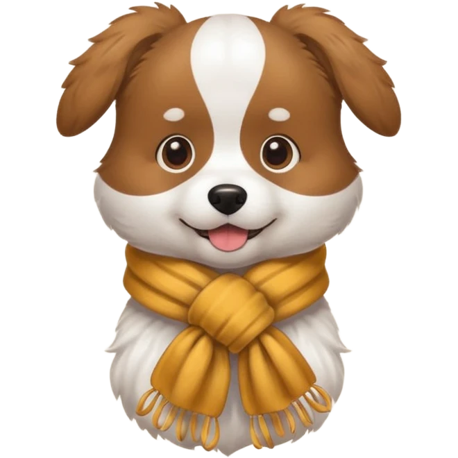 Dog with Toyscarf emoji