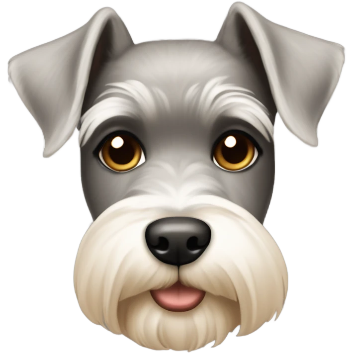 schnauzer tan and white girl emoji