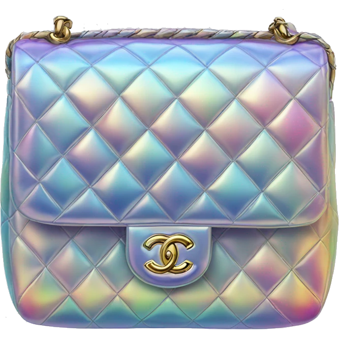 Iridescent Chanel bag emoji