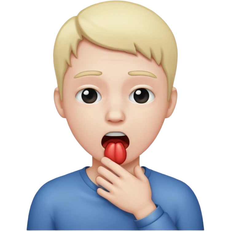 Chocking yourself  emoji