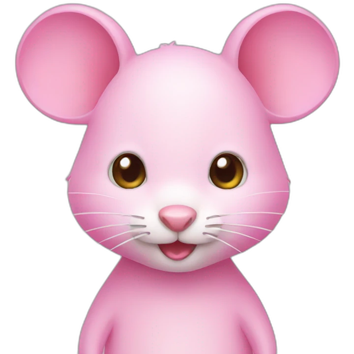Pink mouse emoji