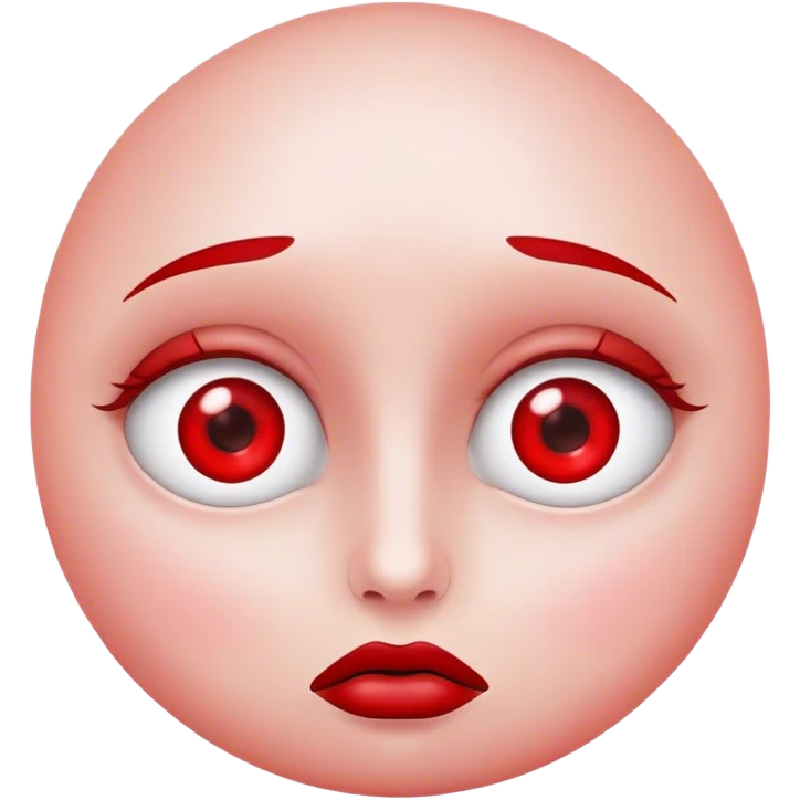 Visage qui fume avec yeux rouges emoji