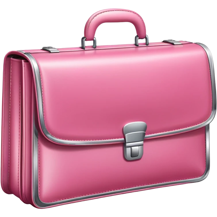 pink business briefcase iOS style emoji