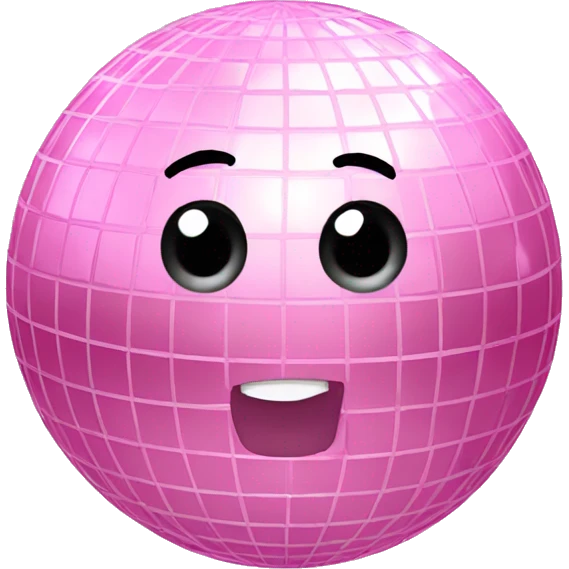 baby pink disco ball emoji