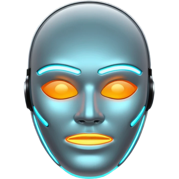 LED face mask emoji