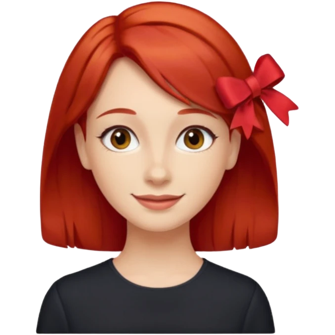 kırmızı toka takan kadın emoji