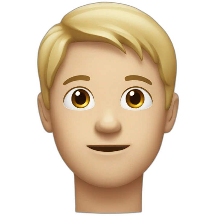 sharp chin w=and a finger touching chin emoji