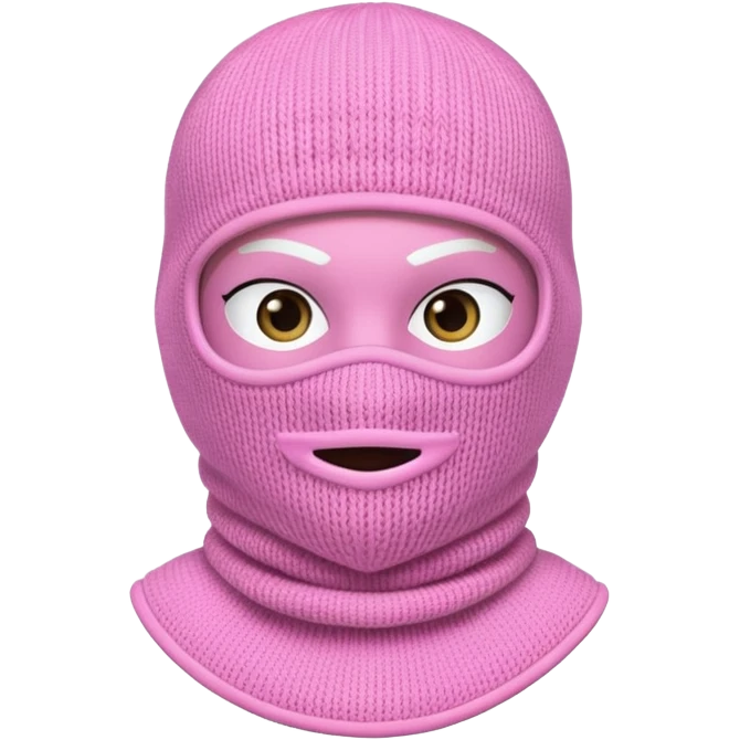 Ice-Pink Balaclava emoji