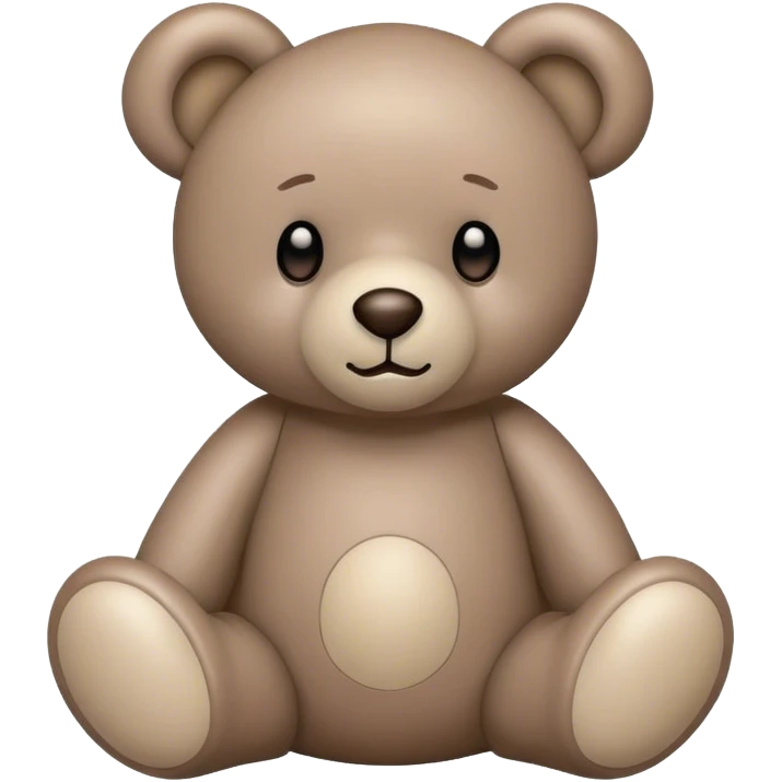 taupe coloured teddy bear emoji