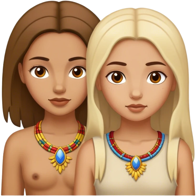 native girl and romanian girl  emoji