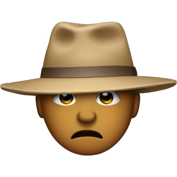 Crying solo with hat on  emoji