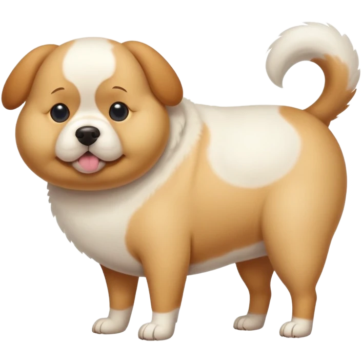 Bald fat booty dog emoji