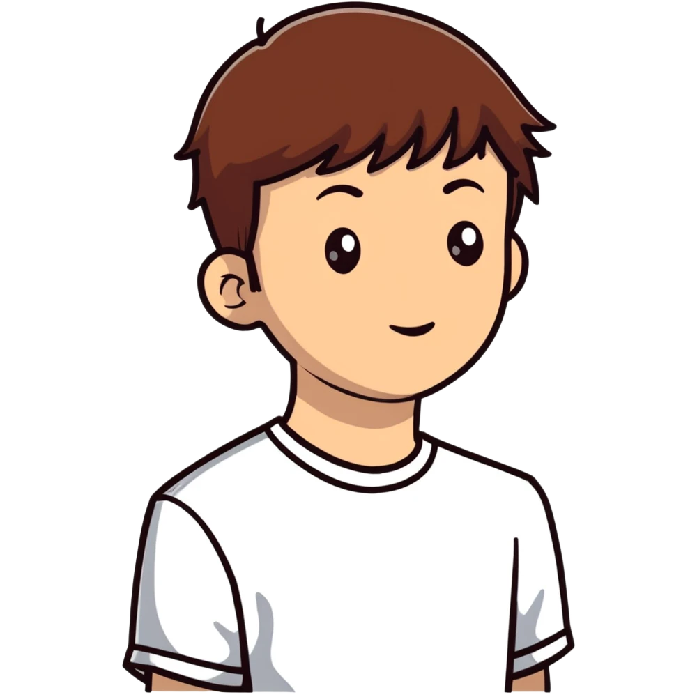 sad person with brown short hair emoji