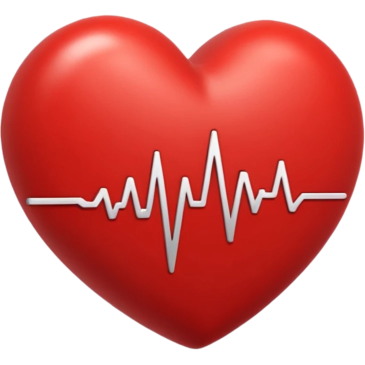 High Blood pressure with heart emoji