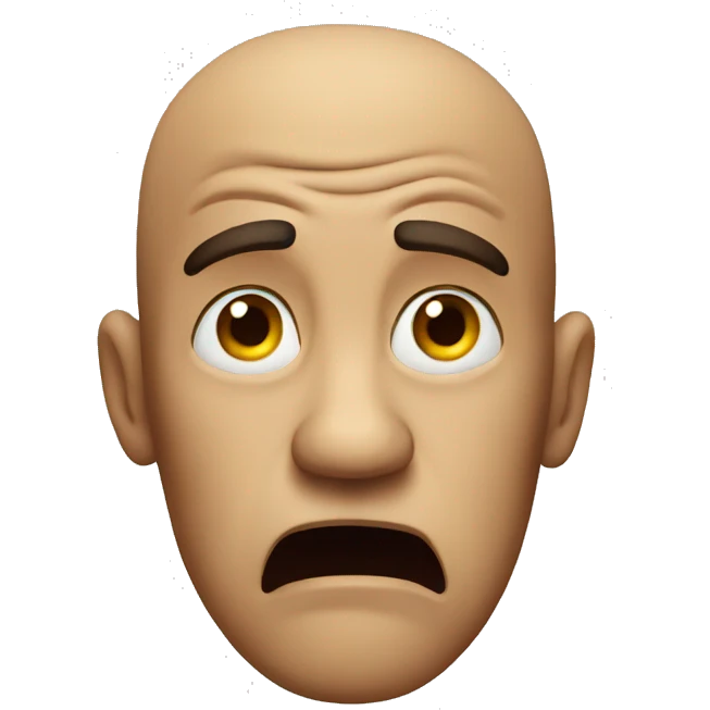 scared man emoji