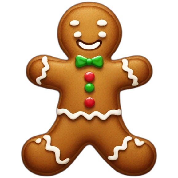 gingerbread man emoji