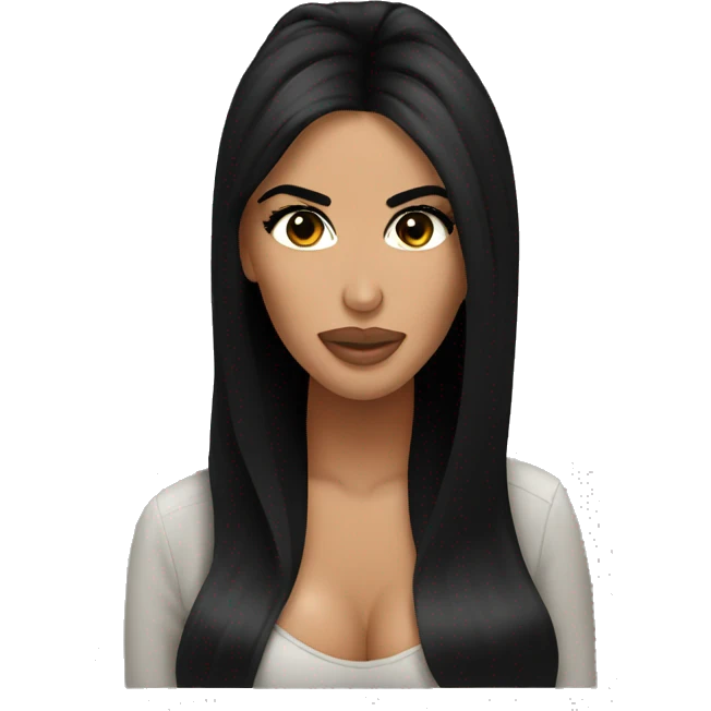 Kim Kardashian face
 emoji