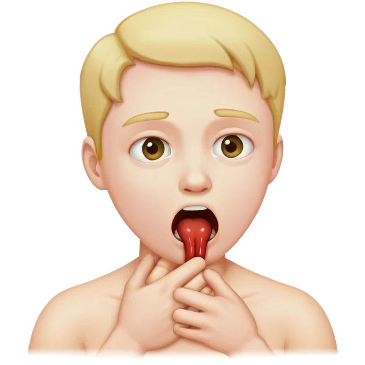 Choking yourself emoji