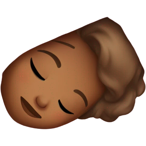 girl sleeping in blanket emoji