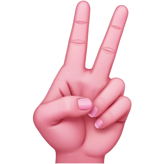pink middle finger emoji