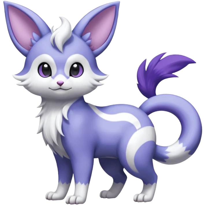 Shiny Furret-Absol-Meowstic-Mienshao-Espeon-Hybrid (Full body) emoji