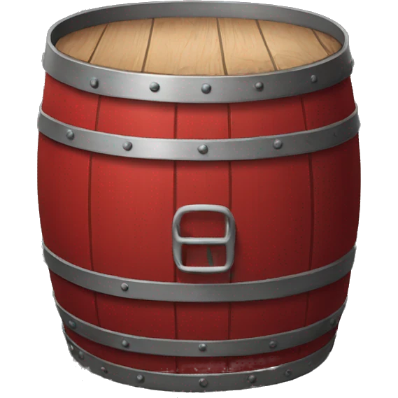 Red barrel emoji