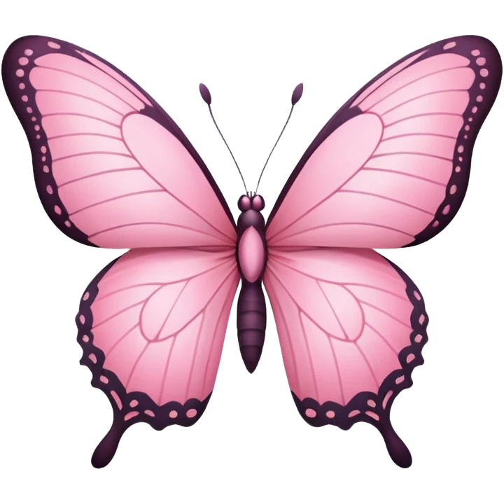 Pink butterfly emoji