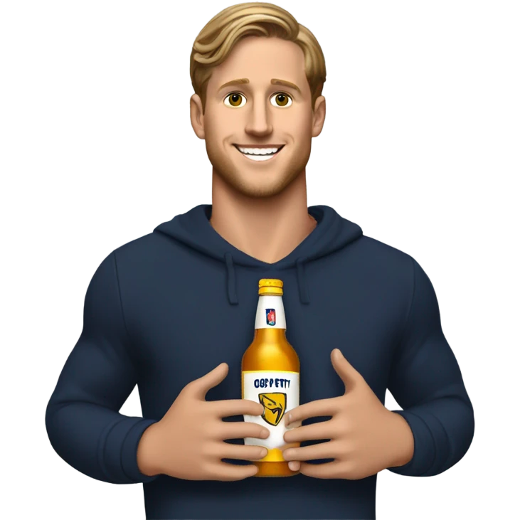 Jared Goff with a bottle of henny  emoji