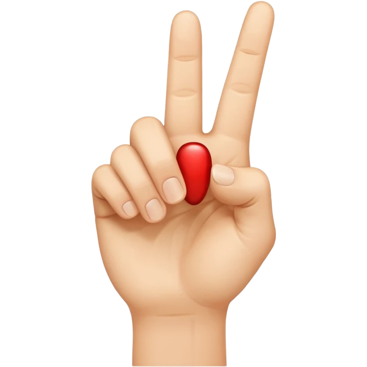 Hand which finger is points in front emoji