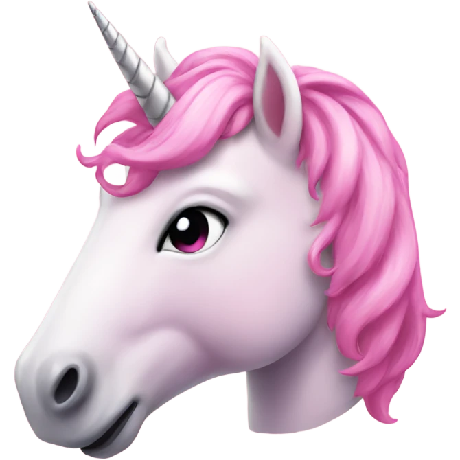 Pink unicorn emoji