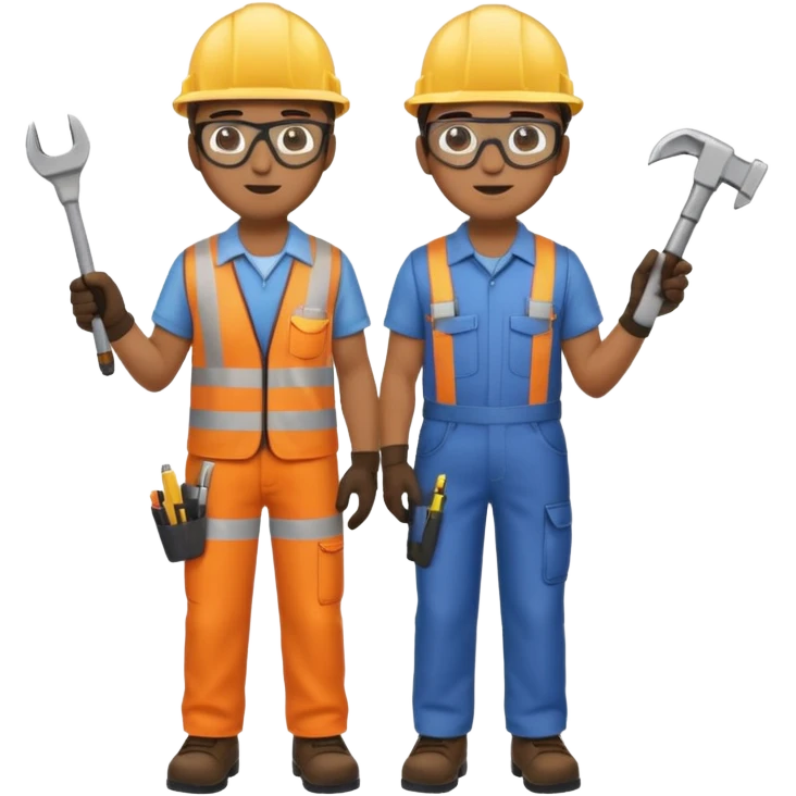 Engineers working full body emoji