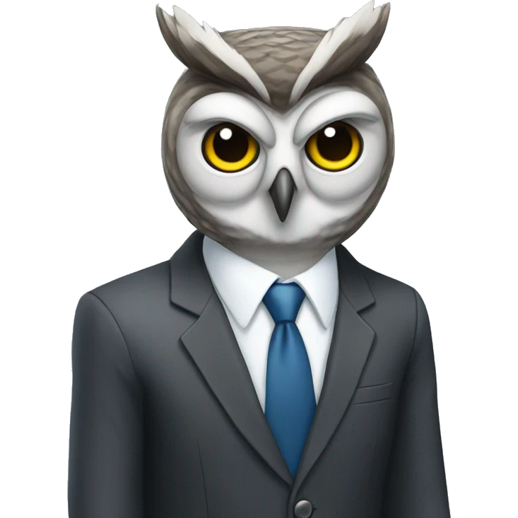 owl in business suit emoji
