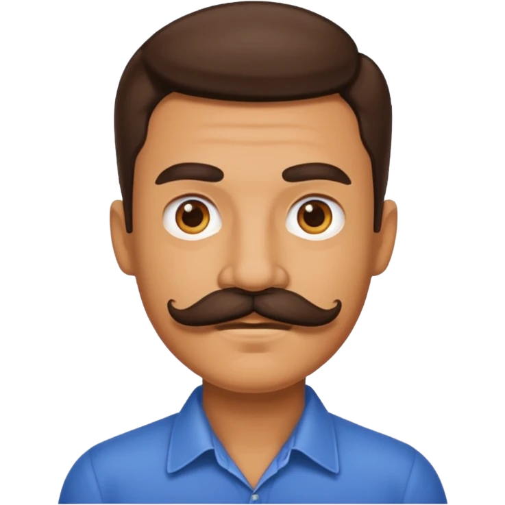 Man with mustache adolf  emoji