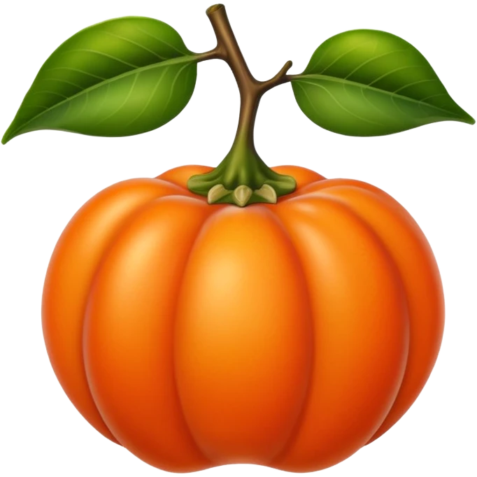 persimmon emoji