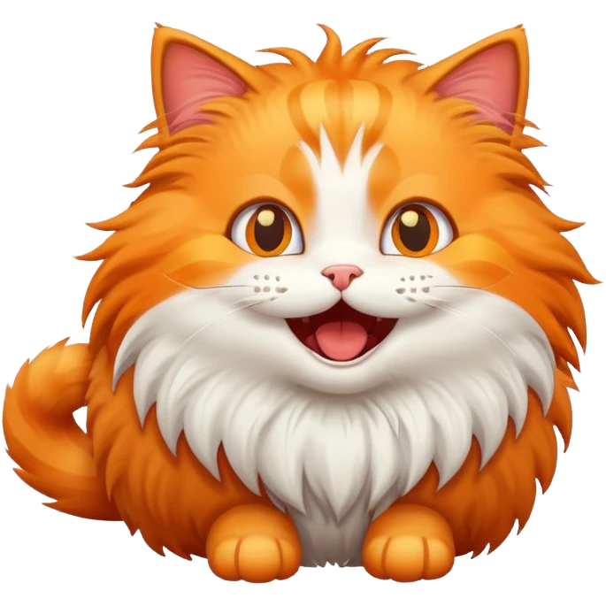 Gato emocionado y alegre emoji