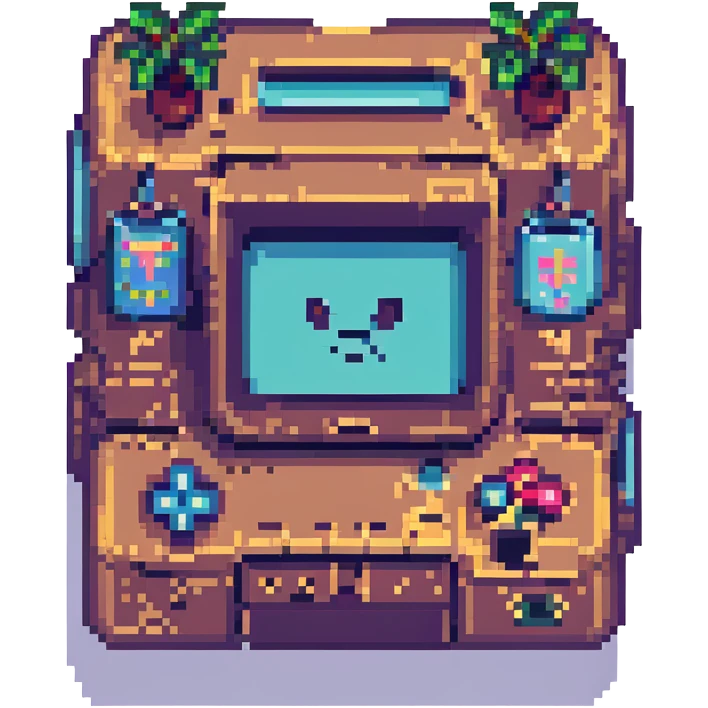ai security, pixel art style, retro video game aesthetic, technology theme emoji
