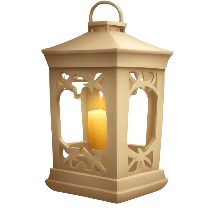 beige christmas-lantern-with-decoration emoji
