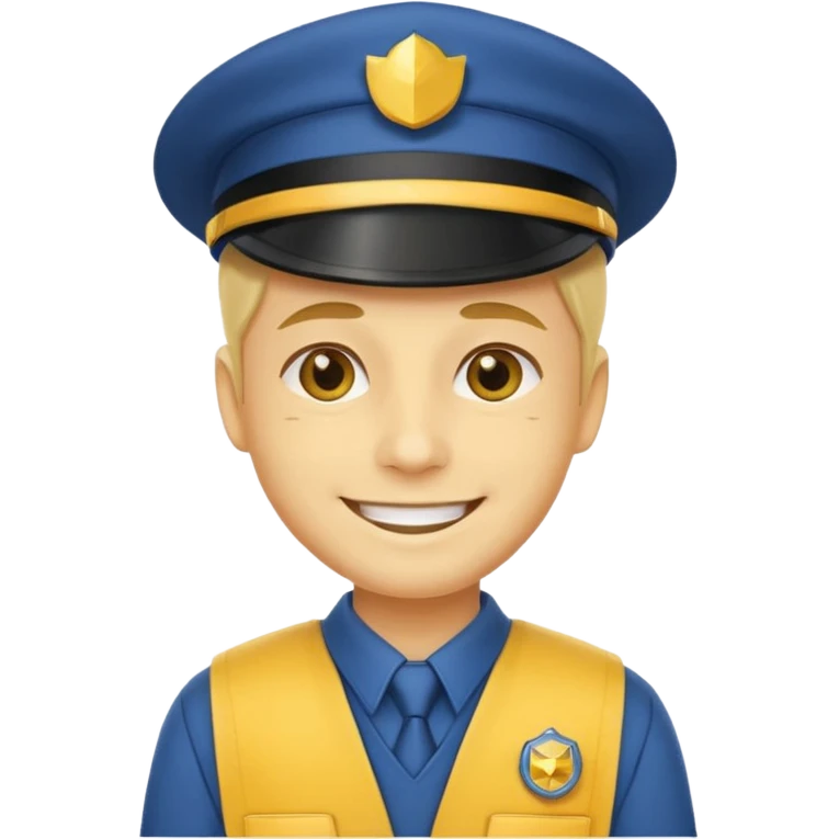 Faça um cara com rosto amarelo pegando uma do job emoji