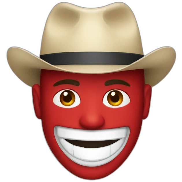 red panama emoji