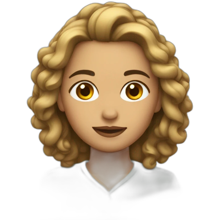 Mujer pelo corto emoji