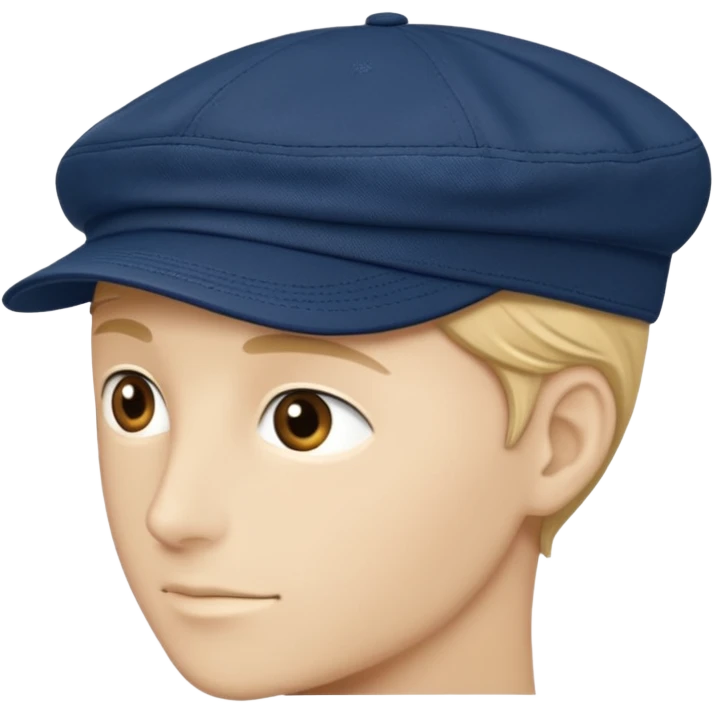 A Loro Piana navy cap emoji