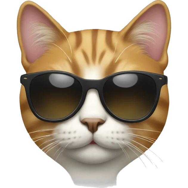 Cat with sunglasses emoji