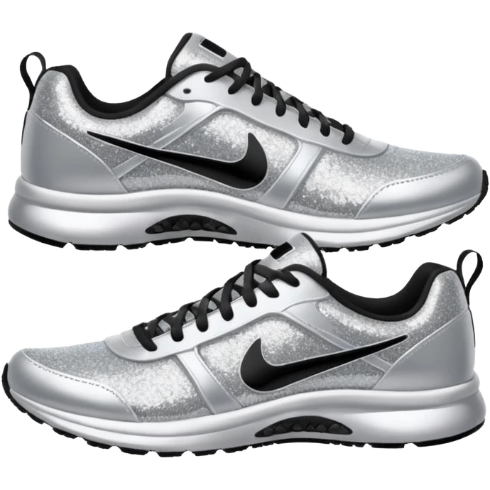 glitter running shoes emoji