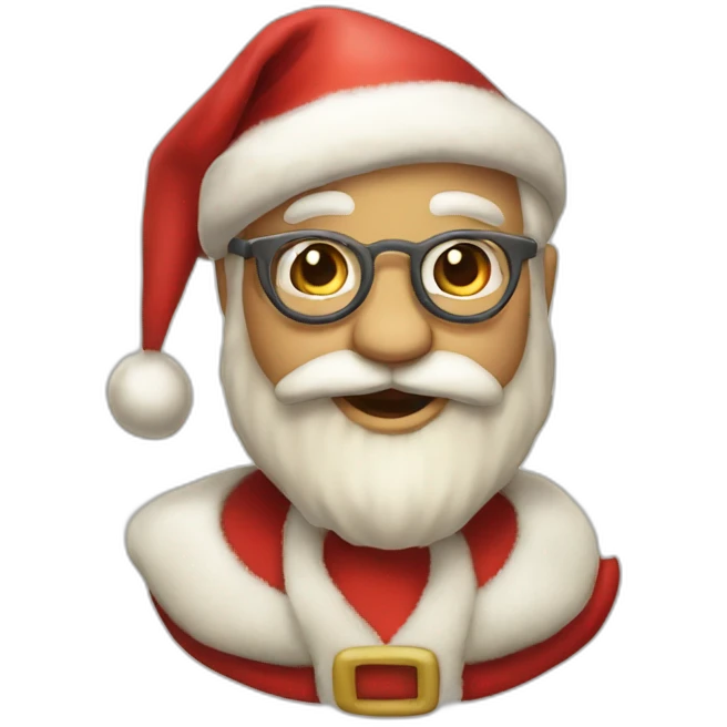 Papa Noel gracioso emoji