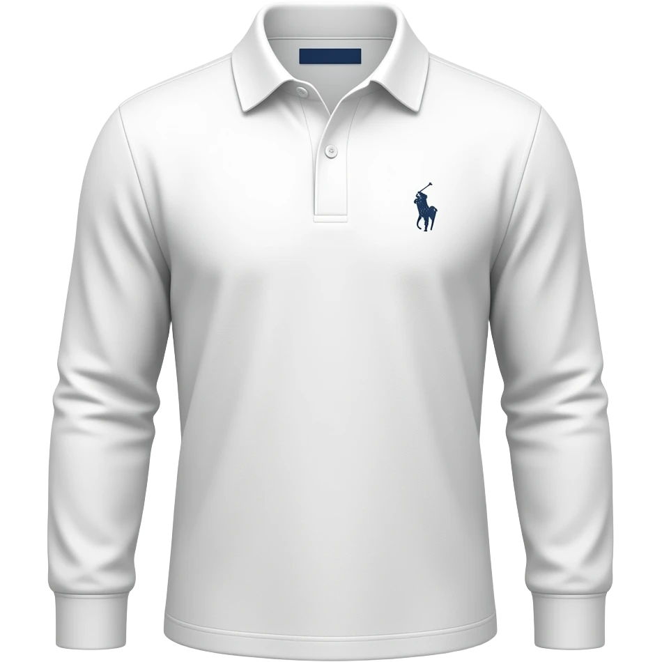 Ralph Lauren White Long-Sleeve Polo Shirt emoji