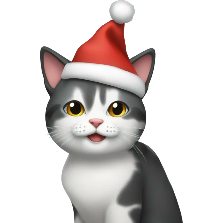 Christmas cat emoji