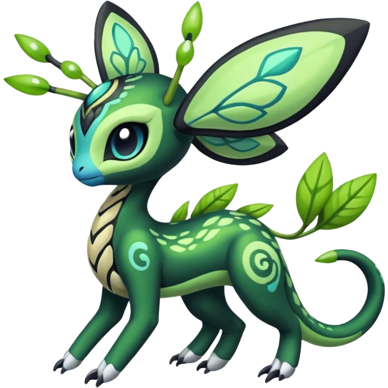 Colorful Exotic Meloetta-Zygarde-Virizion-Venom-Stitch-Fakémon-creature-hybrid emoji