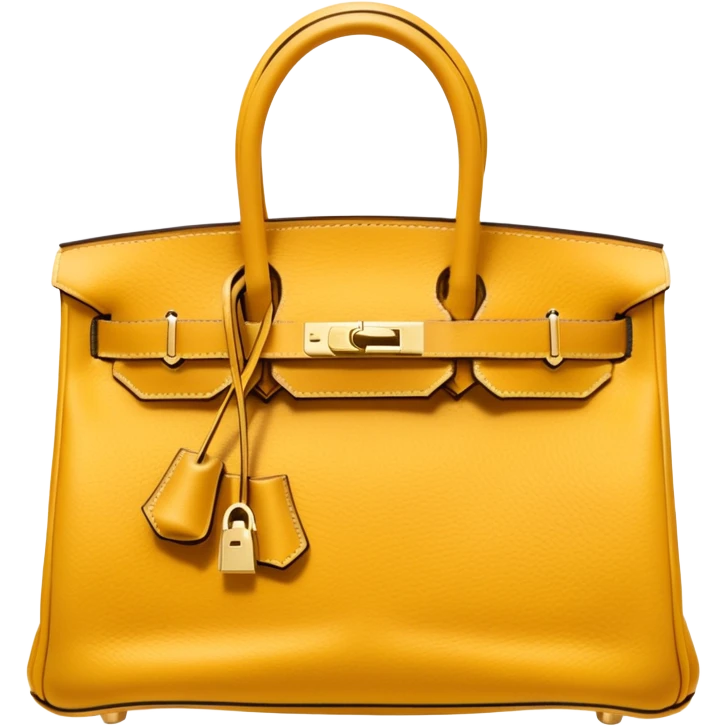 mustard hermes birkin bag emoji