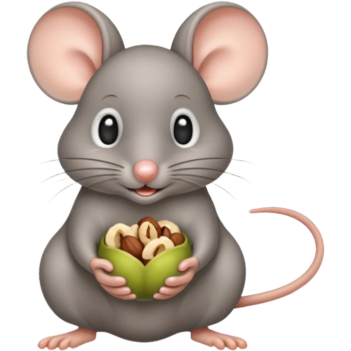 Quiet as a mouse with big nuts emoji