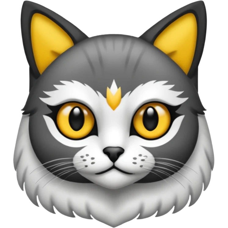 crea un gato con alas de búho emoji